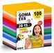 Set van 100 vellen kunststof (EVA) voor creatieve projecten