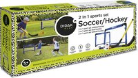 Didak Play 2-in-1 Voetbal- en Hockeyset - Blauw - Kunststof - Mini Doel - 55x44x44 cm