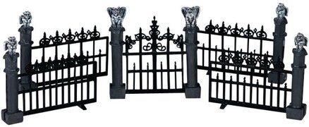 LEMAX - Gargoyle Fence - Set Of 5