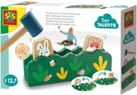 SES Creative – Tiny Talents - Houten Hamerbank Kiekeboe - Educatief Speelgoed voor Kinderen vanaf 12 Maanden