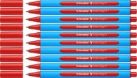 Schneider Schrijfwaren Schneider balpen - Slider Edge - F - rood - 10 stuks