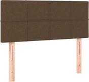 vidaXL Hoofdbord 90x5x78/88 cm stof donkerbruin