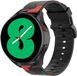 Strap-it Bracelet en silicone pour montre connectée - Convient pour Samsung Galaxy Watch 4 44mm - Camouflage Rouge