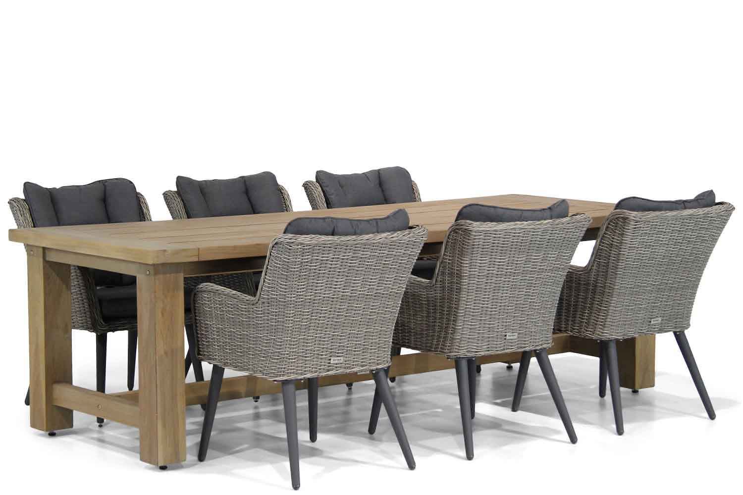 Lifestyle Garden Furniture Boston/Fourmile 260 cm dining tuinset 7-delig