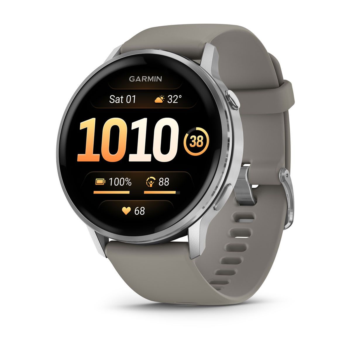 Garmin Venu 4 Smartwatch - 45mm, AMOLED, GPS, Silver