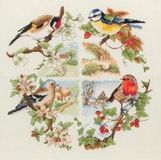 Anchor borduurpakket PCE880 vogels, vier seizoenen