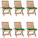Maison Exclusive - Chaises Pliantes Avec Coussins, 6 Pièces, En Teck Massif