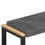 vidaXL Bankkussen Pluche Corduroy Lichtgrijs 110 cm