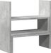 vidaXL Bureau organiser 40x17x41 cm bewerkt hout betongrijs