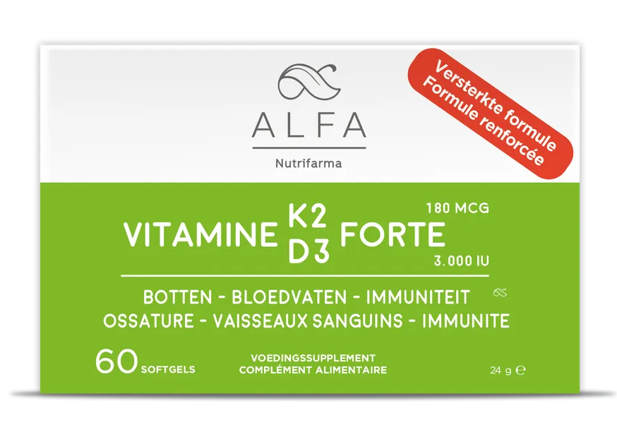 Alfa Vitamine K2 & D3 Forte Softgels