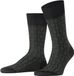 FALKE Artwork Tie gedessineerd Coton sokken heren zwart - maat 45-46