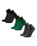DANISH ENDURANCE Wandelsokken - Merinowol Lage Sokken Antiblaren - Unisex - 3 paar - Maat 39-42
