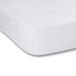 Hoeslaken, Plain Dyed White hoeslaken 105 x 200 cm 100% katoen perkal