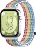 By Qubix Qubix - Sport loop nylon bandje - Multicolor - Geschikt voor Huawei Watch Fit 3 / 4 / 4 Pro