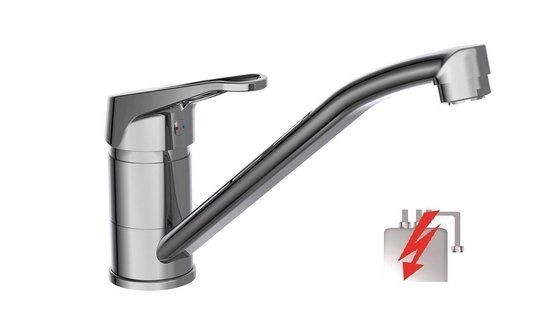 SCHÜTTE Tassoni Keukenkraan - Chroom - Draaibare Uitloop - Lage Druk