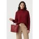 Coccinelle Medium Tote Bag In Burgundy