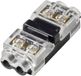 TRU COMPONENTS TC-14376156 Snelaansluitklem Flexibel: 0.35-0.5 mm² Massief: 0.35-0.5 mm² Aantal polen: 2 12 stuk(s) Doorzichtig, Zwart