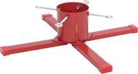 vidaXL Kerstboomstandaard - 61x61x15,5 cm - Rood