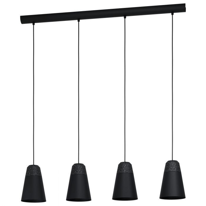 EGLO Canterras Hanglamp - Zwart - E27 - 110 cm
