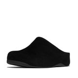 FitFlop Shuv Tumbled-Leather Clogs Zwart - Maat 42