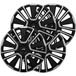 Simoni Racing SCU/15 - Set van 4 universele wieldoppen Scuba 15 inch grijs en zwart