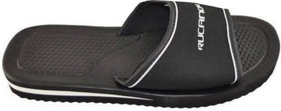 Rucanor Badslippers Santorini Unisex Zwart Maat 42