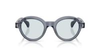 Moncler Me6003 Lunettes de soleil unisexe bleu rondes bleu 47mm