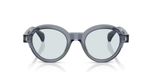 Moncler Me6003 Lunettes de soleil unisexe bleu rondes bleu 47mm