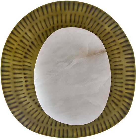 LOBERON Wandlamp Piedraclara antiekmessing