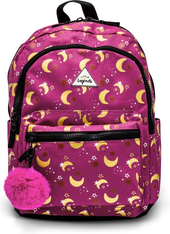 Little Legends Rugzak Moon Star L Roze - Polyester - 2023 - Roze - 6096210943941