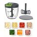 Ibergrif M501-9 Hachoir Manuel 900 ml, Coupe Légumes à Corde