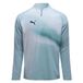 PUMA Maillot d'entraînement individuel Lightspeed Ultimate Fermeture éclair 1/4 - Blanc/Bleu/Noir, taille Medium