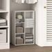 Furinno Reed 5-Cube Omkeerbare Open Plank Multifunctionele Boekenkast, Opbergorganizer, Wit