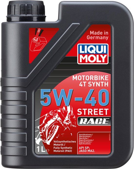 Liqui Moly Motorbike 4T Synth 5w40 Street Race Motorolie 1 liter