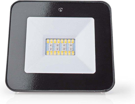 Nedis Smartlife Buitenlamp - 20W - RGB/Warm tot Koel Wit - 1600 lm - Wi-Fi - Zwart