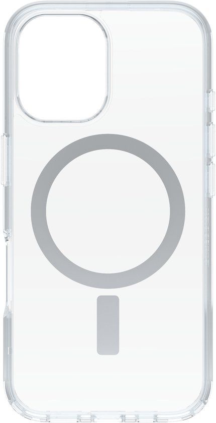 OtterBox Symmetry Clear MagSafe Hoes voor iPhone 16, Transparant