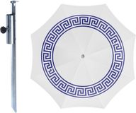 Outdoor Strand / tuin / camping parasol Athene - D180 cm - Wit