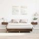 Maison Exclusive - Cadre de lit sans matelas, marron, aspect chêne, 140x200 cm