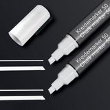Sigel krijtstift - beitelpunt - 1-5 mm - wit - 2 stuks
