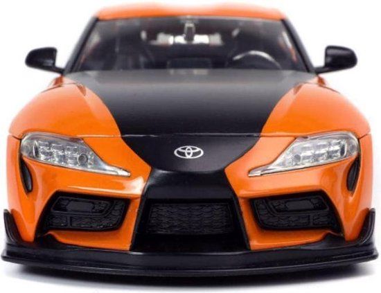 Toyota GR Supra Fast & Furious Orange/Black Diecast Car