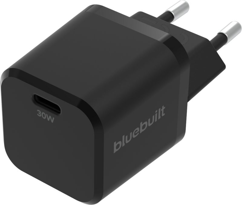 BlueBuilt BlueBuilt Power Delivery en Oplader met Usb C Poort 30W Zwart