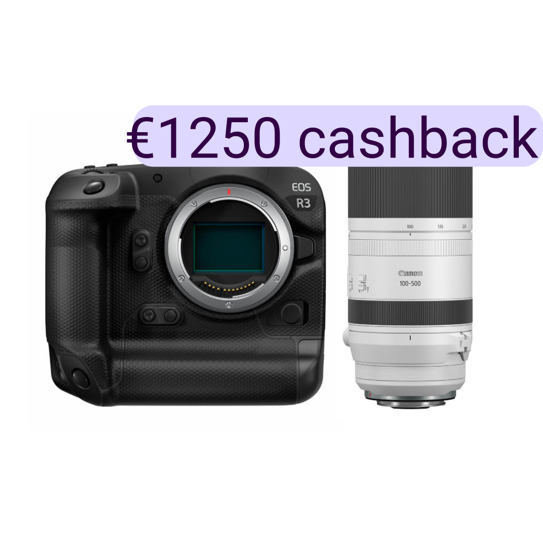 Canon EOS R3 systeemcamera Zwart + RF 100-500mm f/4.5-7.1L IS USM