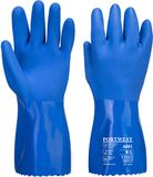 Portwest Gants en PVC bleus résistants aux produits chimiques - Bleu - M
