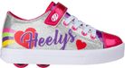 Heelys X2 Snazzy Silver Rainbow Heart