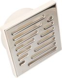 KOTARBAU® Afvoer 50 mm afvoerrooster 150 x 150 mm roestvrij staal vierkante doucheafvoer doucheafvoer bodemplaat wit