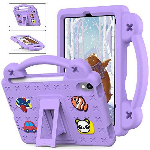 SCIMIN Handvat Case voor 8.3 inch iPad Mini 6 | iPad Mini (6e generatie), Zware EVA Foam Shockproof Cover Kids Proof Case met Stand