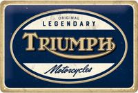 Nostalgic Art Merchandising Wandbord - Triumph Motorcycles (20x30cm)
