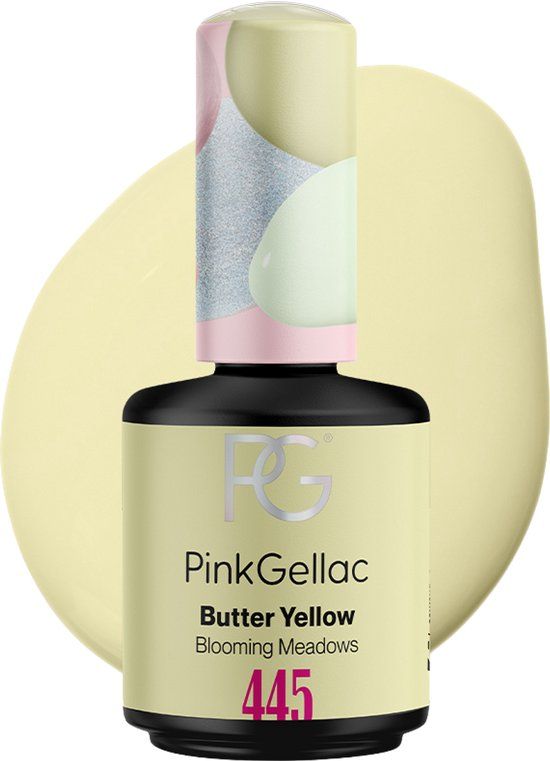Pink Gellac 445 Butter Yellow 15ml Gel Nagellak
