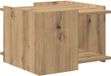 vidaXL Salontafel Artisanaal eiken 50,5 x 50 x 33 cm