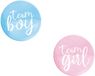 Unique - 10 speldjes Team Boy / Team Girl roze en blauw voor gender reveal